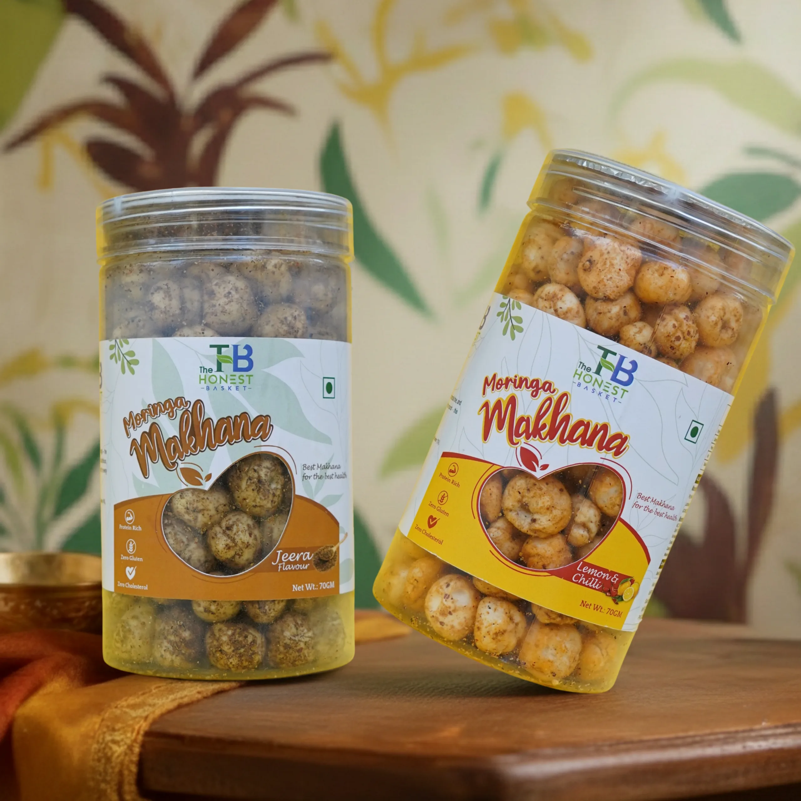 Moringa Jeera + Lemon Chilli Makhana