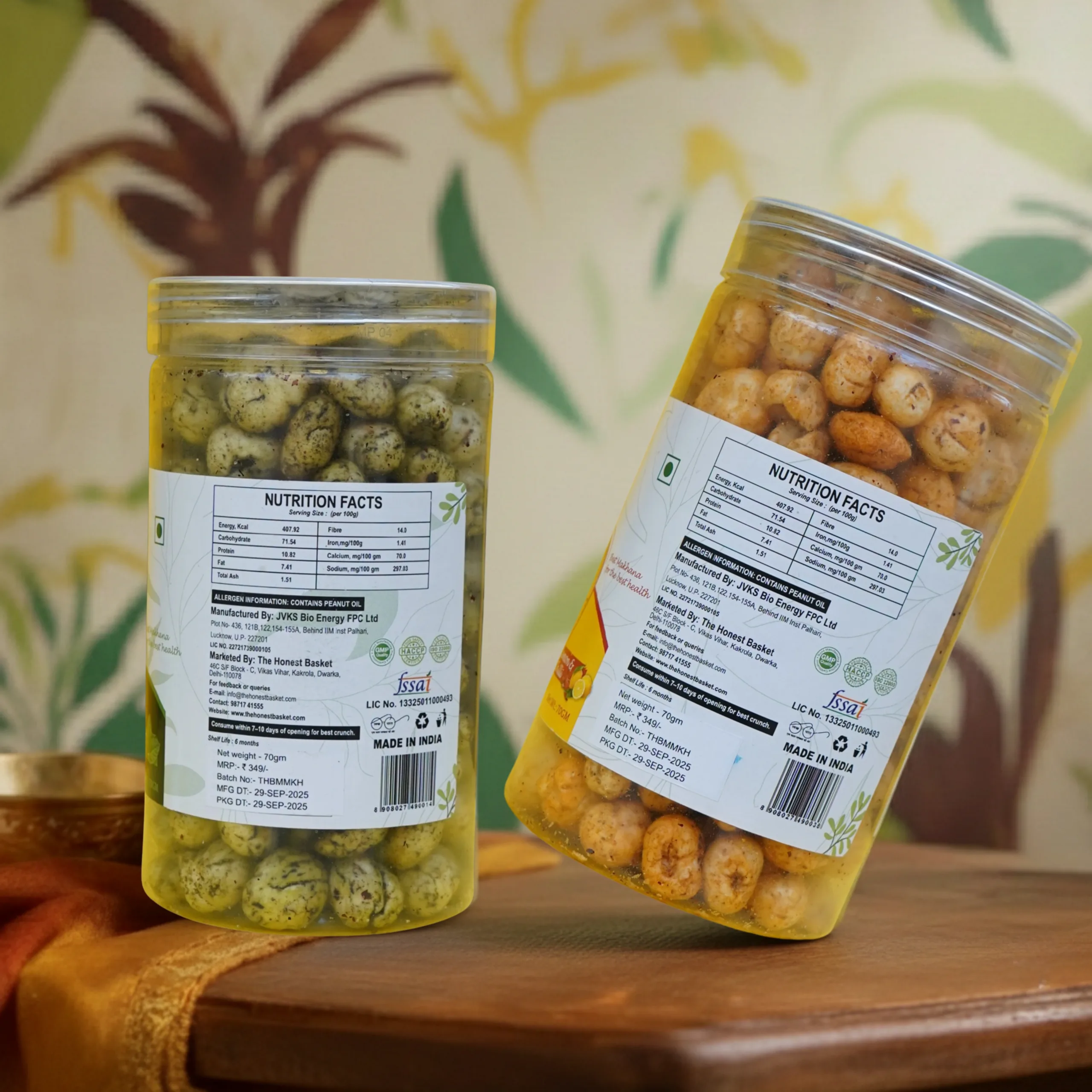 Moringa Mint + Lemon Chilli Makhana (2)