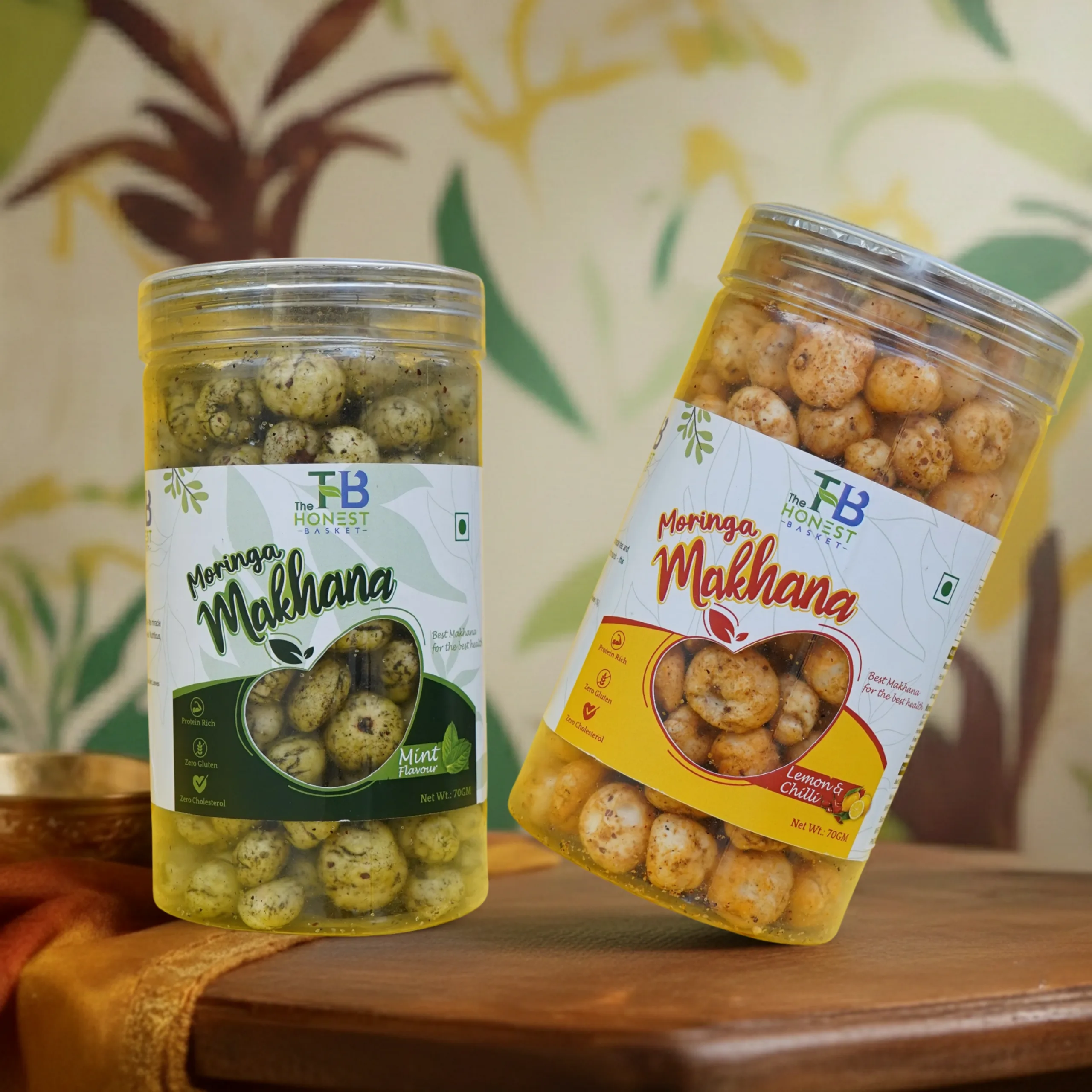 Moringa Mint + Lemon Chilli Makhana