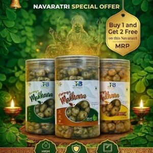 This Navratri, give your fasting a superfood upgrade. Since your Roasted Makhana is infused with Moringa and seasoned with Pink Salt (Sendha Namak), it is the perfect "pure" snack for the festive season.